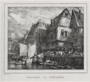 Souvenirs : Souvenir de Bretagne, Planche 5, 1832 - Eugene Isabey