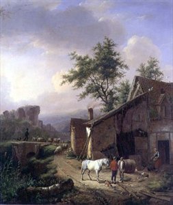 Sur le chemin du retour - Eugene Joseph Verboeckhoven