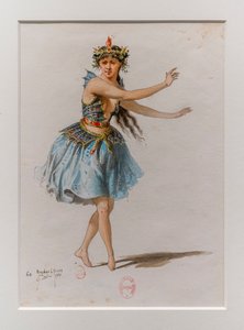 La Korrigane. Ballet de Charles-Marie Widor, modèle de costume