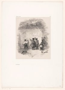 Enfants devant un mur - Eugene Leroux
