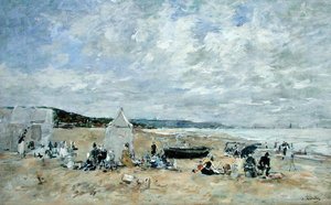 Scène de plage - Eugene Louis Boudin