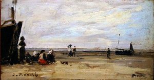 Scène de plage - Eugene Louis Boudin