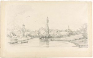 Scène de Canal Près de Bruxelles - Eugene Louis Boudin