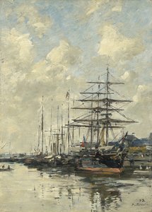Deauville, le bassin à bateaux