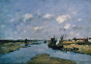 La Canche à marée basse, Étaples