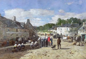 La Fête, vers 1865 - Eugene Louis Boudin