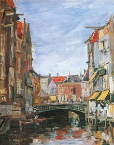 La Place Ary Scheffer, Dordrecht - Eugene Louis Boudin