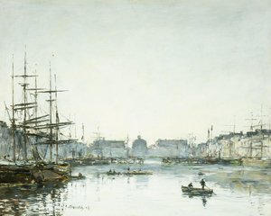 Le Havre, Le Bassin du Commerce, 1894 - Eugene Louis Boudin