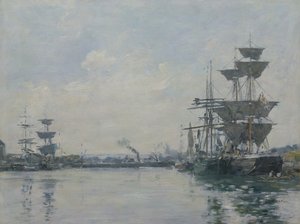 Le Havre, navires dans un bassin