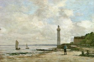 Phare à Honfleur, 1864-66 - Eugene Louis Boudin