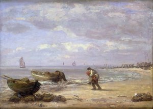 Marée basse près de Honfleur - Eugene Louis Boudin