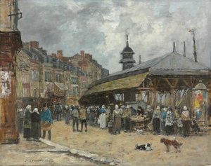 Marché à Trouville, 1878 - Eugene Louis Boudin