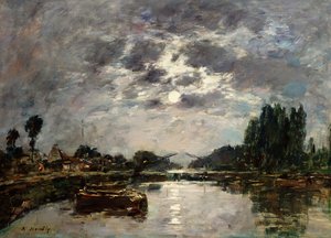 Clair de lune, Canal de St. Valery, 1891