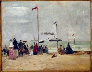 Sur la plage de Trouville, Normandie