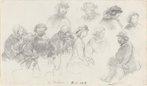 Passagers à bord du navire - Eugene Louis Boudin