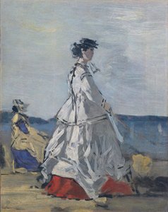 Princesse Pauline Metternich 1836-1921 sur la plage, vers 1865-67