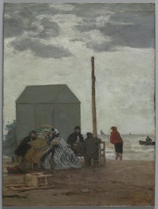 La Plage de Deauville, 1864 - Eugene Louis Boudin
