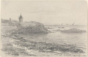 La côte à Concarneau, milieu-fin du 19e siècle