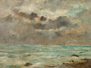 La côte à Trouville, vers 1865-1900 - Eugene Louis Boudin