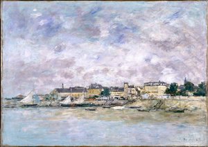 Le port, Trouville - Eugene Louis Boudin