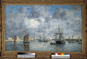 Le Port de Carnaret. Peinture d