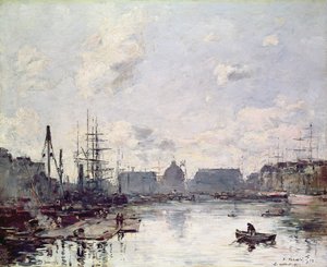 Le Port de Commerce, Le Havre, 1892 - Eugene Louis Boudin