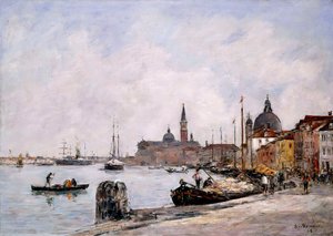 Le quai sur la Giudecca, Venise, 1895