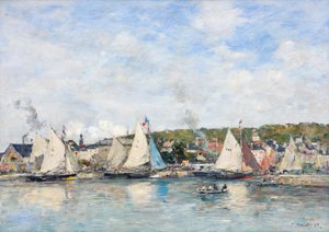 Le port de Trouville, 1893 - Eugene Louis Boudin