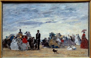 Plage de Trouville - Eugene Louis Boudin