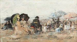 Trouville, scène de plage, 1886