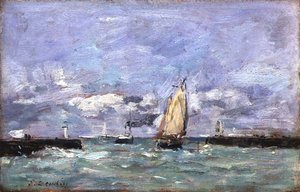 Trouville, c.1885-90 - Eugene Louis Boudin