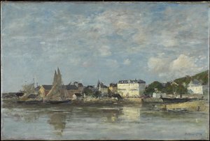Vue du port de Trouville, 1878 - Eugene Louis Boudin