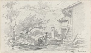 Femmes à un puits, Allinges, fin du XIXe siècle - Eugene Louis Boudin