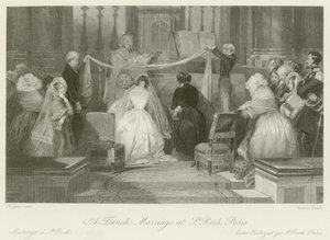 Un mariage français à Saint-Roch - Eugene Louis Lami