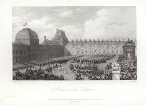 Une revue aux Tuileries - Eugene Louis Lami