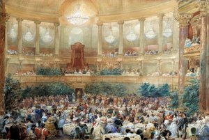 Dîner offert par Napoléon III à la reine Victoria dans la salle de l