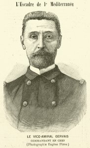 Vice-amiral Gervais, commandant de la flotte méditerranéenne française - Eugene Pirou