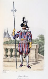 Cent-Suisses, Tenue de Cérémonie, 1814-17 - Eugene Titeux