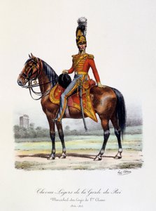 Chevau-Légers de la Garde du Roi, Maréchal-des-Logis de 1ère Classe, 1814-15 - Eugene Titeux