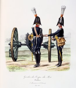 Gardes-du-Corps de Roi, Artillerie, 1814-15 - Eugene Titeux