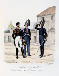 Gardes-du-Corps du Roi, Médecin-Major, Maréchal-Vétérinaire et Piqueur