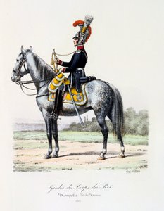 Gardes-du-Corps de Roi, Trompette petite tenue, 1815 - Eugene Titeux
