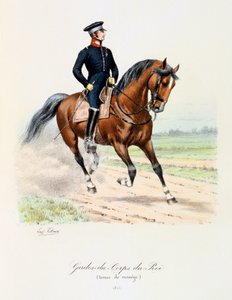 Gardes-du-Corps du Roi, tenue de manège, 1815 - Eugene Titeux