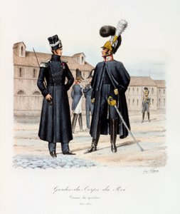 Gardes-du-Corps du Roi, tenue de quartier, 1820-30