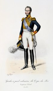 Gardes à pied ordinaires du Corps de Roi, Capitaine-Colonel, 1817-30 - Eugene Titeux