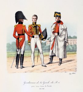 Gendarmes de la Garde du Roi, Petite Tenue et Tenue de Société - Eugene Titeux