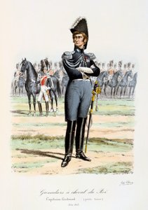 Grenadiers à Cheval du Roi, Capitaine-Lieutenant 1814-15 - Eugene Titeux