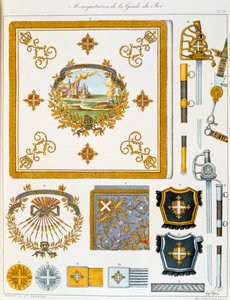 Mousquetaires de la Garde du Roi, Insigne - Eugene Titeux