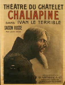 Affiche pour la Saison Russe au Théâtre du Châtelet, 1909 - Eugene Verneau
