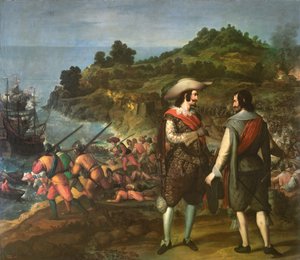La récupération de San Juan de Puerto Rico - Eugenio (attr.to) Cajes